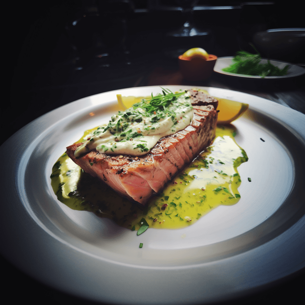 Broiled Tuna with Tarragon Sauce